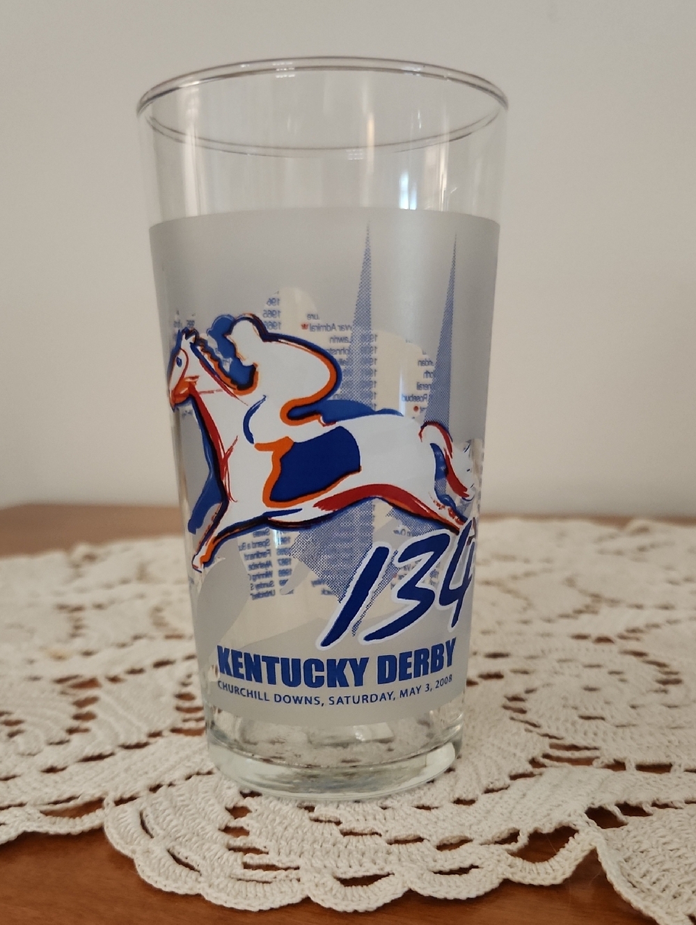 Kentucky Derby Glass - 2008